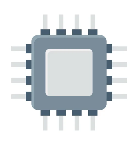 Icona Vettoriale Del Chip Del Processore — Vettoriale Stock