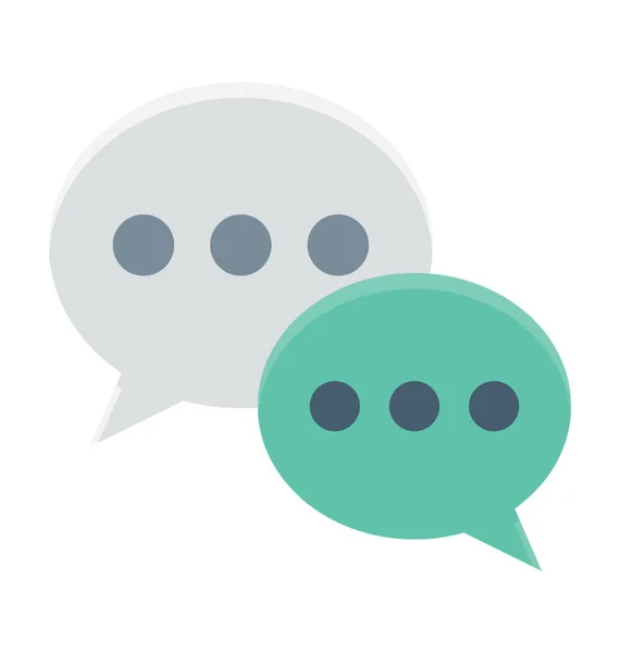 Chat Bubble Vector Icon — Stock Vector