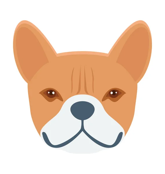 Icône vectorielle colorée pour chien — Image vectorielle