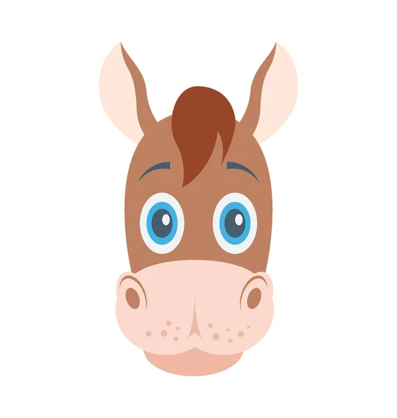 Mule Colored Vector Icon — Stock Vector
