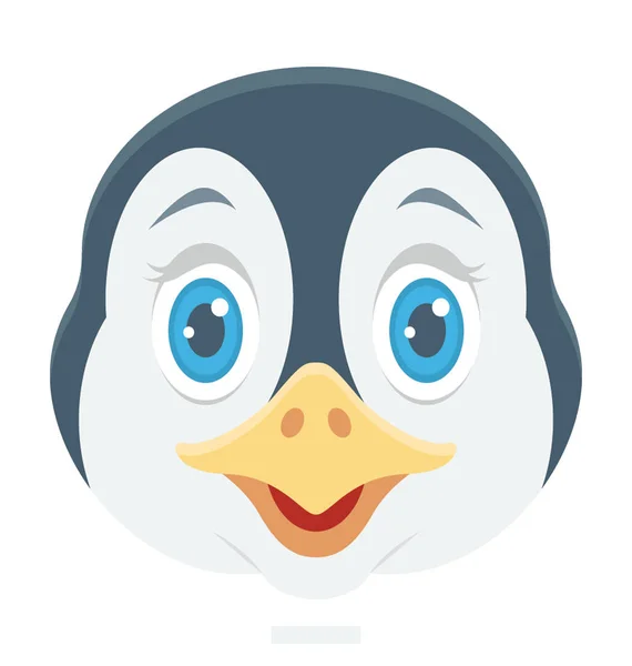 Пінгвін кольорові векторної Icon — стоковий вектор