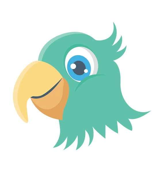 Icono vectorial de color loro — Vector de stock