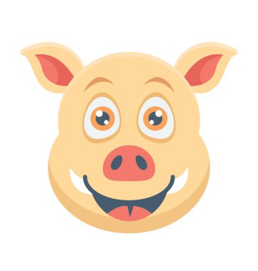  Domuz renkli vektör simgesi