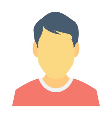  Genç çocuk vektör simgesi