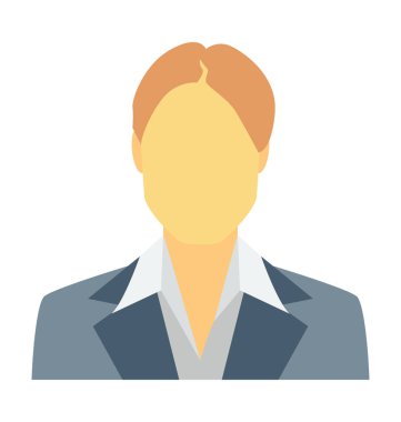  Sekreter vektör simgesi