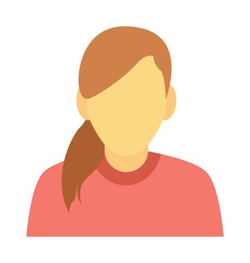  Sarışın kadın vektör simgesi