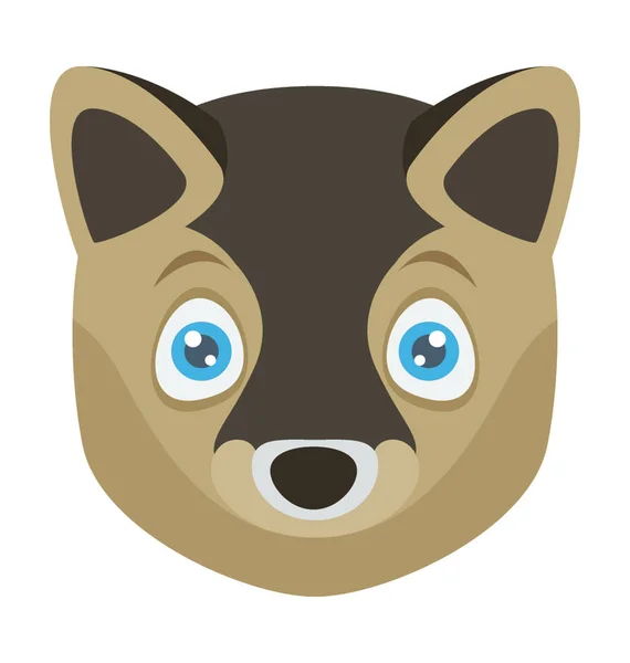 Fox icono de vector de color — Vector de stock