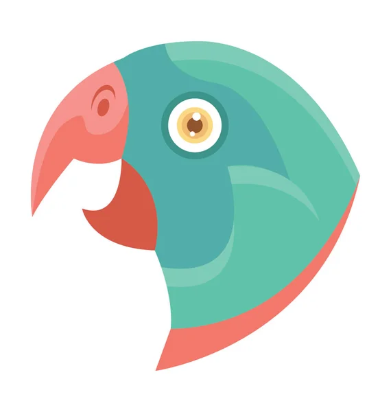 Papagei farbiges Vektorsymbol — Stockvektor