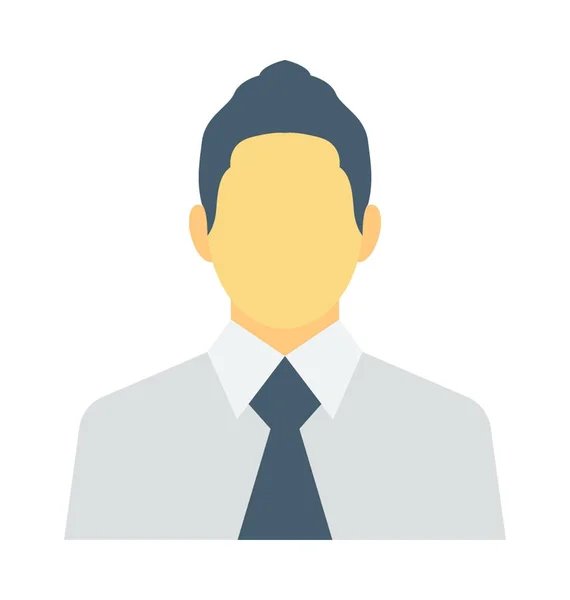 Hombre de negocios vector icono — Vector de stock