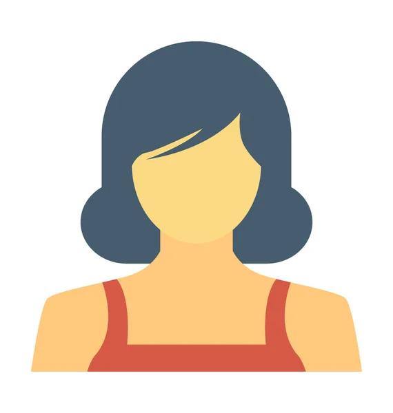 Mujer elegante Vector icono — Vector de stock