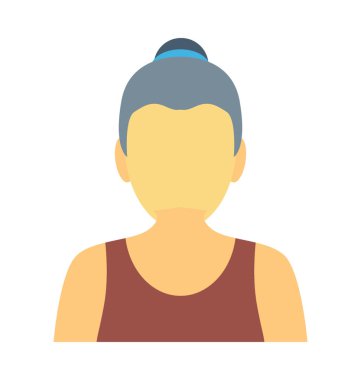  Kız vektör simgesi