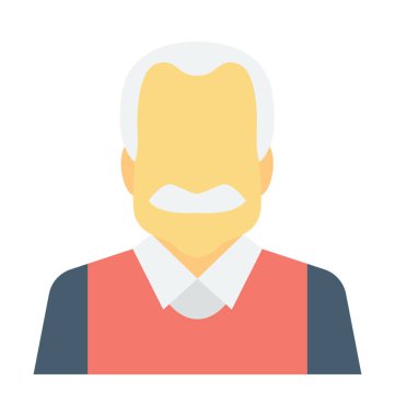  Yaşlı adam vektör simgesi