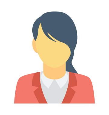  Sekreter vektör simgesi