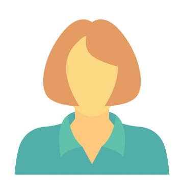  İşkadını vektör simgesi