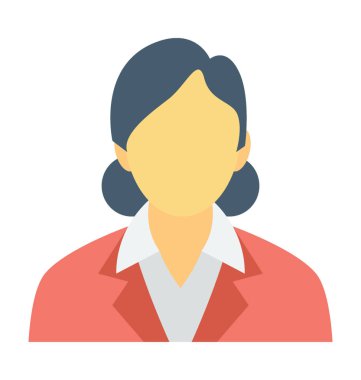  Kadın çapa vektör simgesi