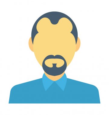  Kel adam vektör simgesi