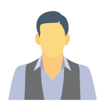  Genç adam vektör simgesi