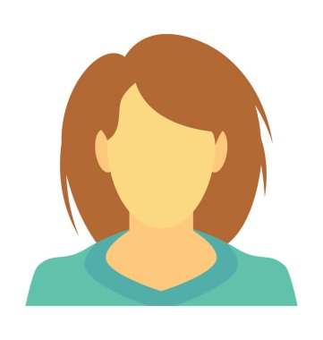  Bayan hizmetçi vektör simgesi