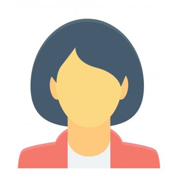  Sekreter vektör simgesi