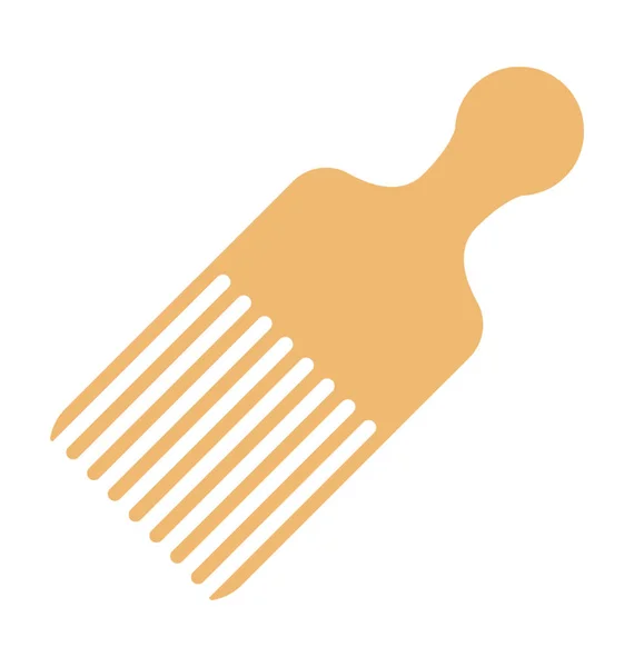 Afro Comb Vector Icon — Stock Vector