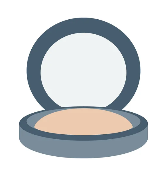 Icono de vector de polvo compacto — Vector de stock