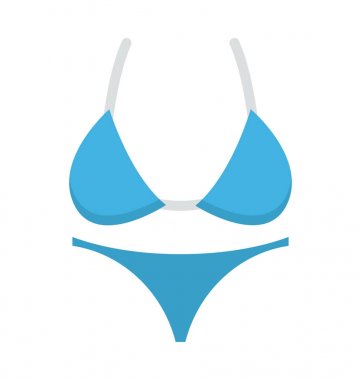  Bikini vektör simgesi