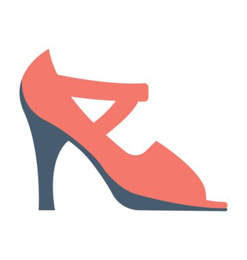  Topuk Sandal vektör simgesi