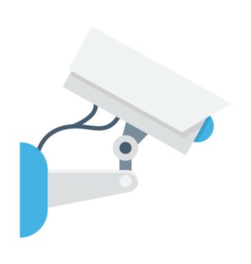  Güvenlik kamerası vektör simgesi