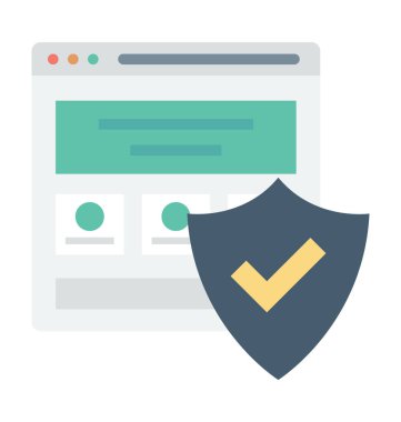  Web güvenlik vektör simgesi