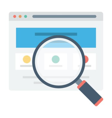  Web arama vektör simgesi