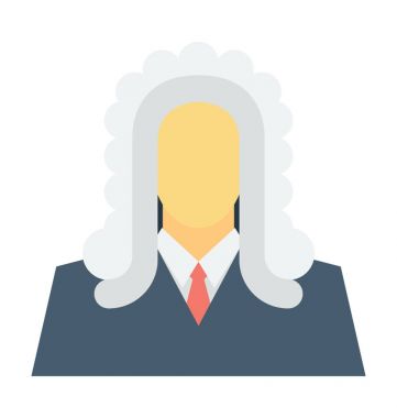  Yargıç vektör simgesi