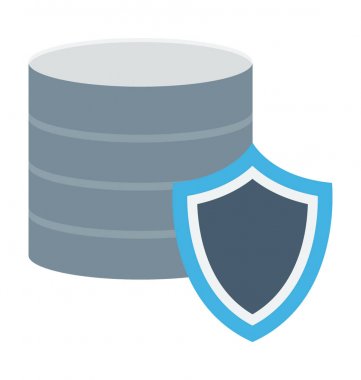  Sunucu güvenlik vektör simgesi