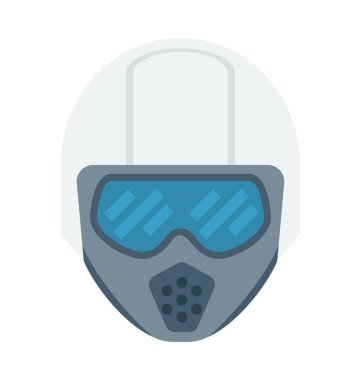  gaz maskesi vektör simgesi