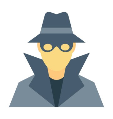  Dedektif vektör simgesi