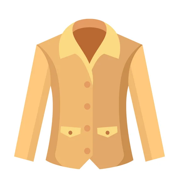 Coat vector icono — Archivo Imágenes Vectoriales