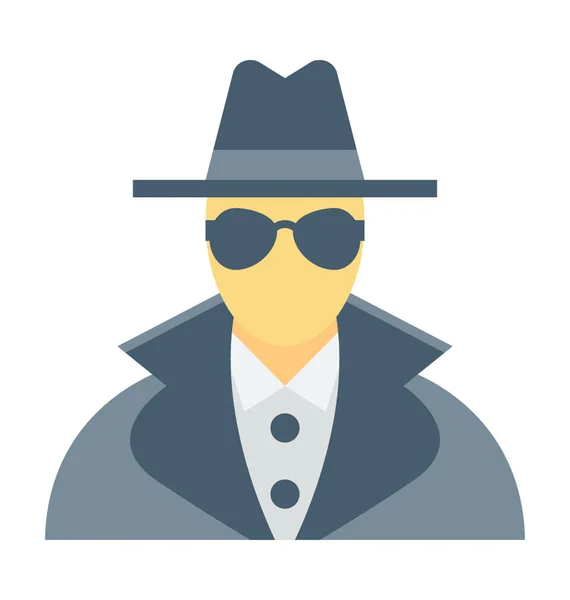 Detective Vector Icon — Stock Vector