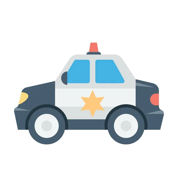 Polis arabası vektör simgesi — Stok Vektör