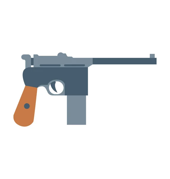 Pistola Vector Icono — Archivo Imágenes Vectoriales