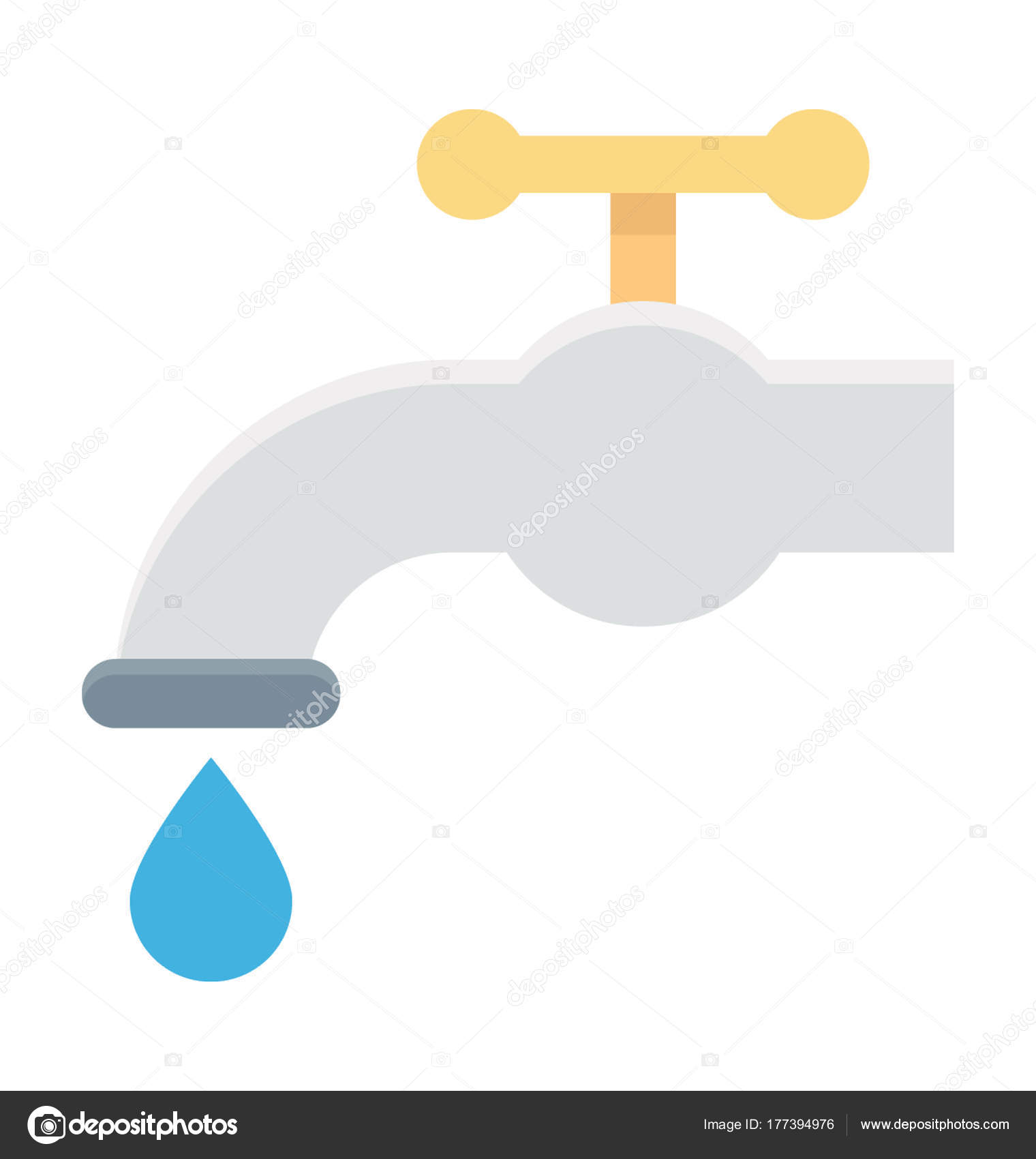 Hose Bib Vector Icon Stock Vector Image by ©creativestall #177394976