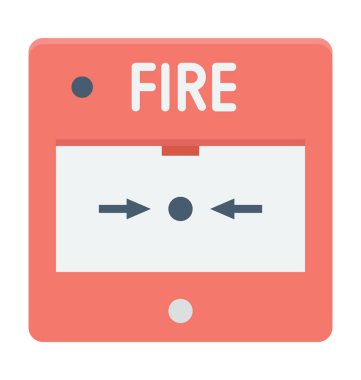  Yangın koruma vektör simgesi