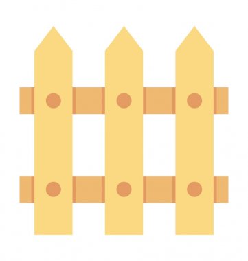  Çit vektör simgesi