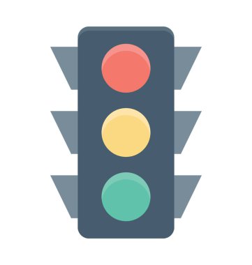  Trafik sinyalleri vektör simgesi