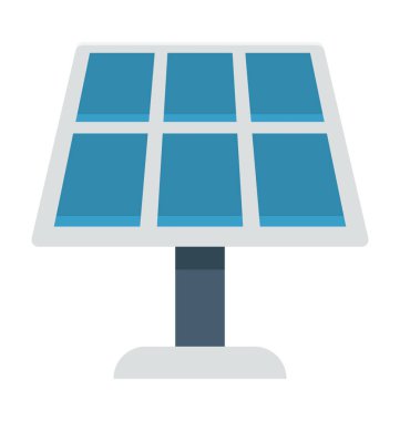  solar panel vektör simgesi