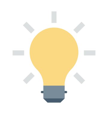  ampul vektör simgesi