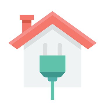  Güç ev vektör simgesi