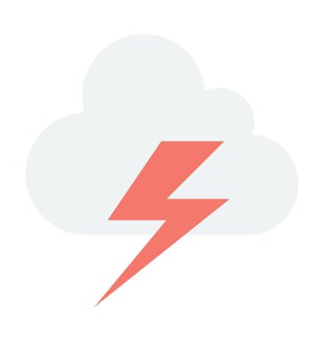  Fırtına vektör simgesi