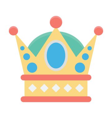  taç vektör simgesi