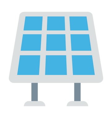  solar panel vektör simgesi