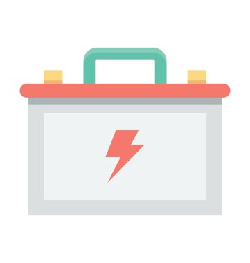 Araba akü vektör simgesi