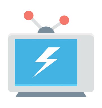  televizyon vektör simgesi